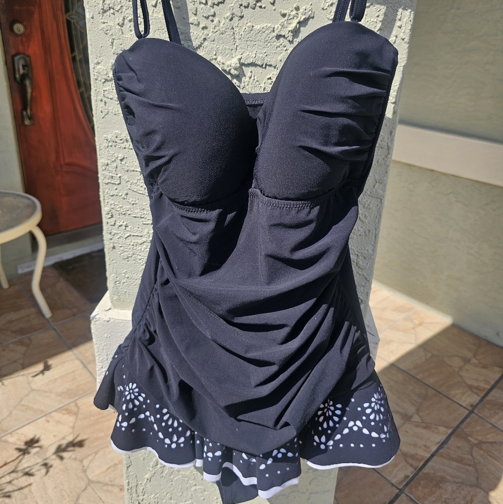 Black One-Piece Swimsuit